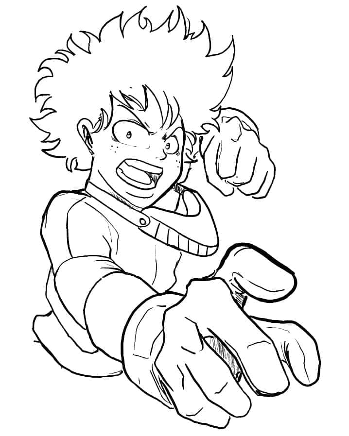 ζωγραφική Φοβερός Midoriya