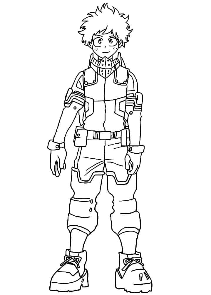 ζωγραφική Izuku Midoriya My Hero Academia δωρεάν