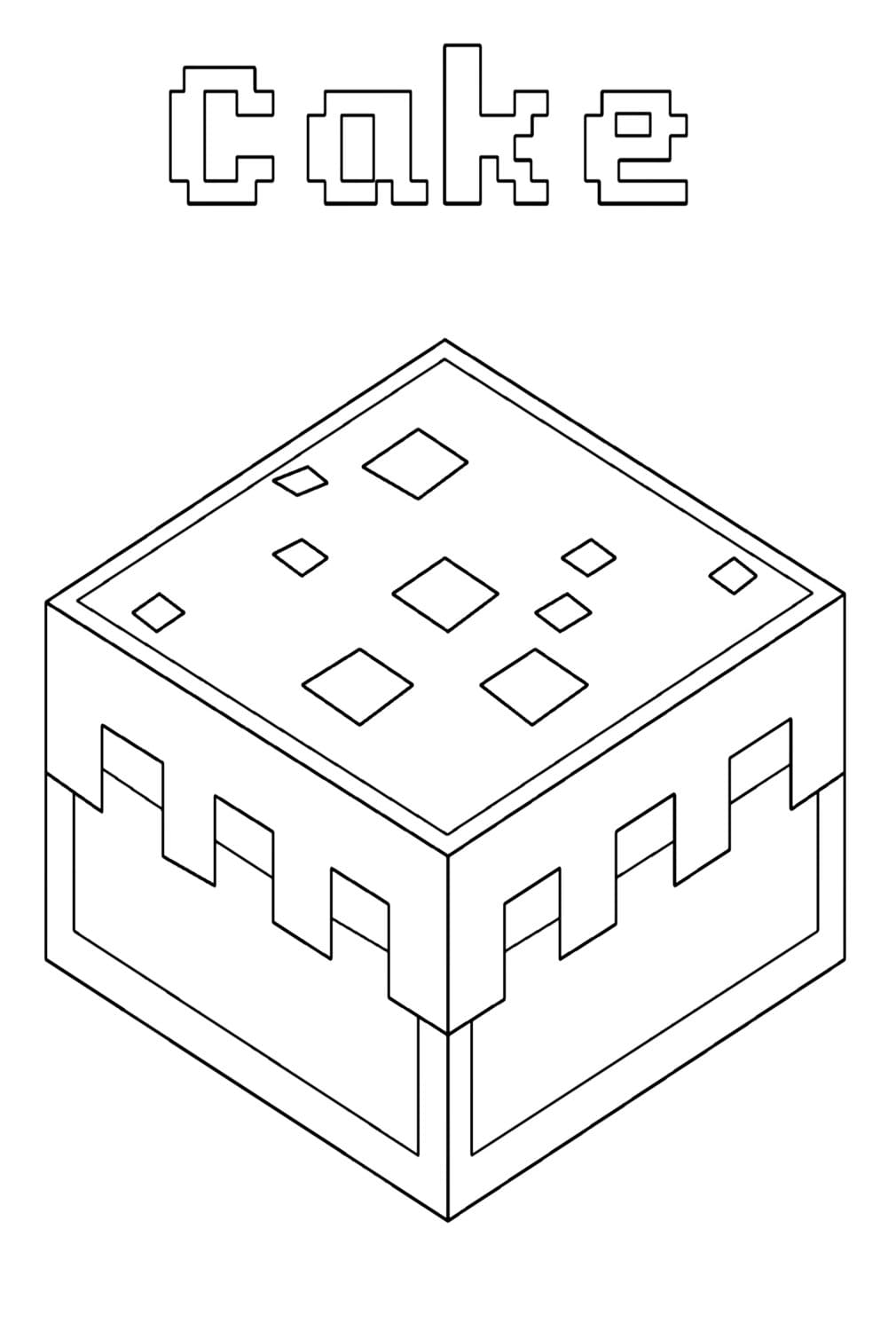 ζωγραφική Κέικ Minecraft