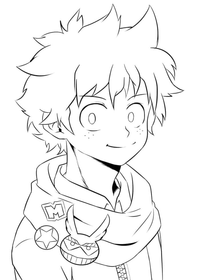 ζωγραφική Midoriya Izuku