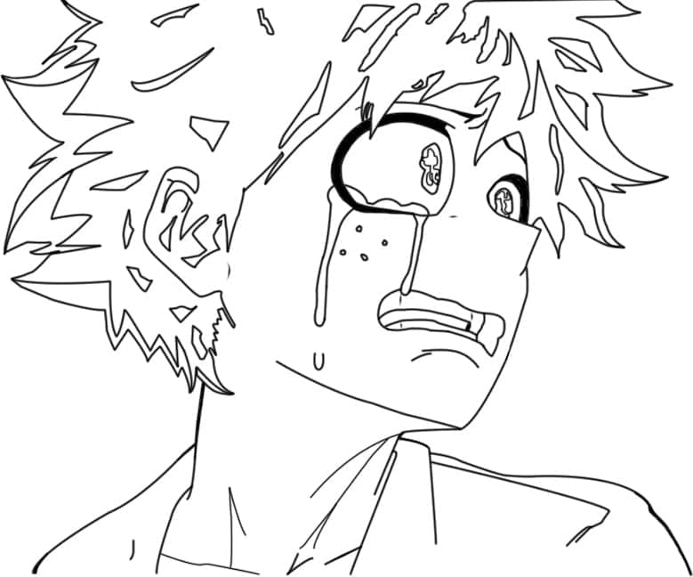 ζωγραφική Midoriya Κλαίων