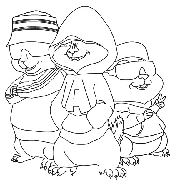 ζωγραφική Οι Chipmunks χιπ χοπ