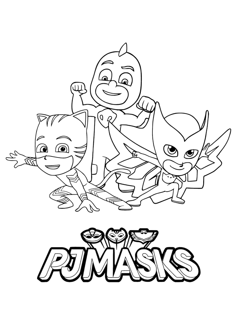 ζωγραφική PJ Masks για παιδιά
