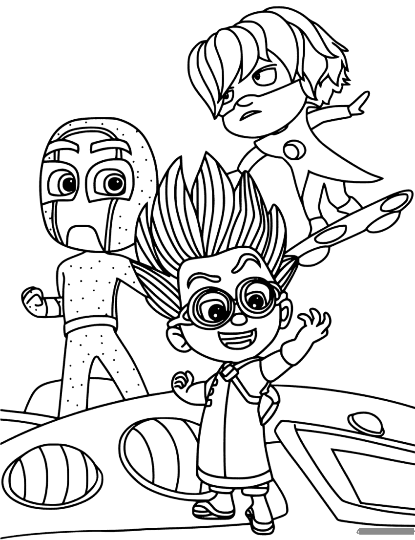 ζωγραφική Pj Masks Παληάνθρωπος