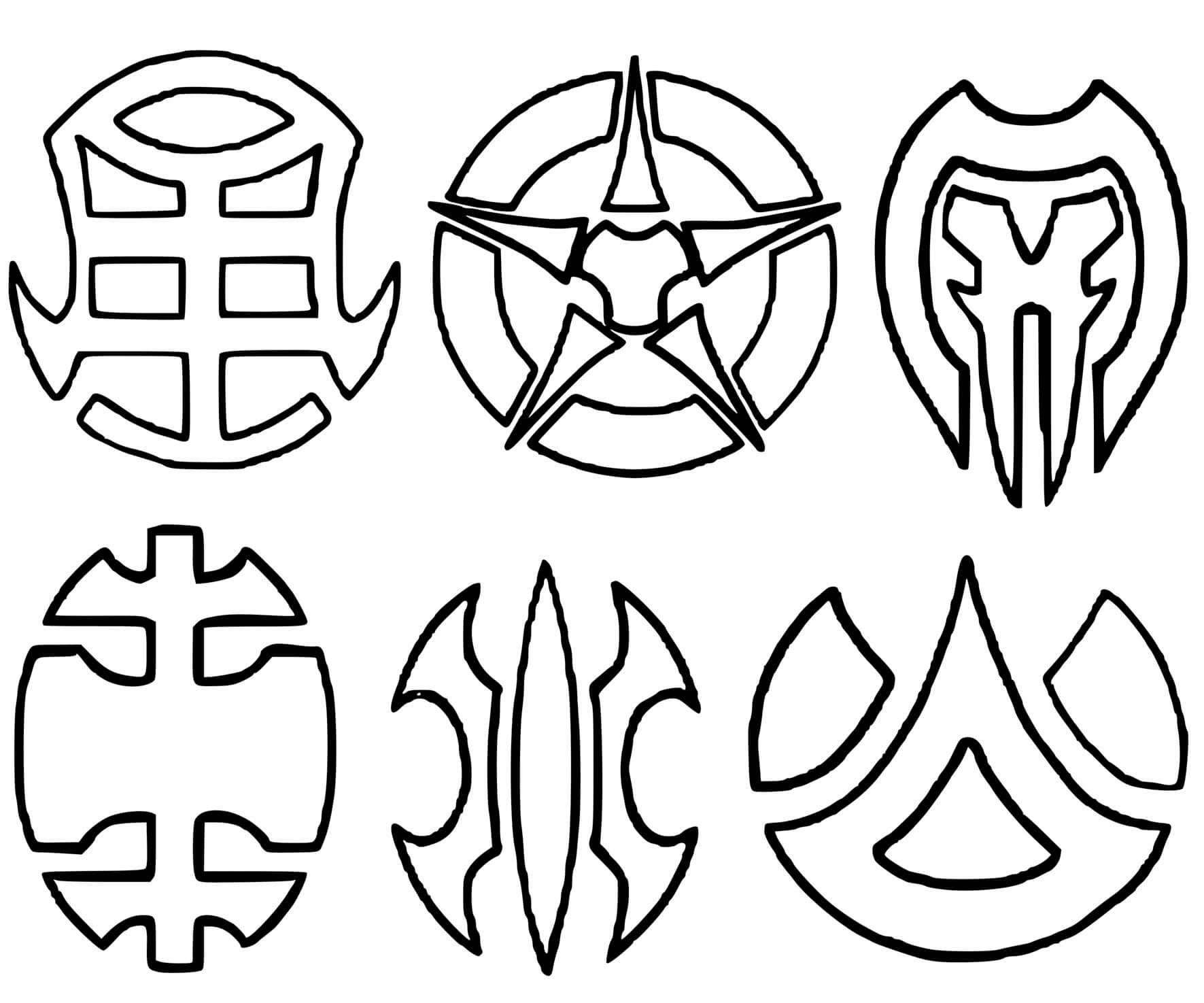 ζωγραφική Όλα τα στοιχεία του Bakugan
