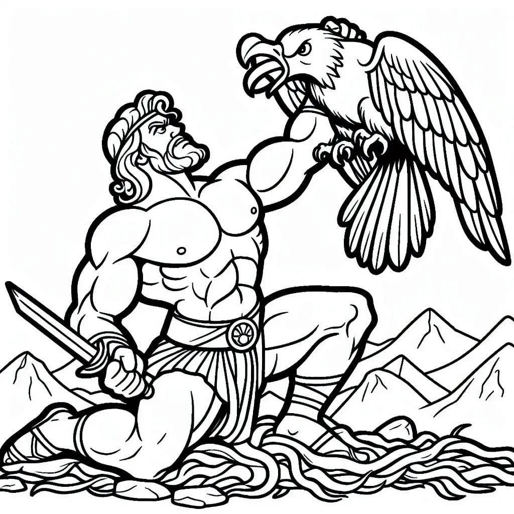 ζωγραφική Ηρακλής σκοτώνει τον Στυμφαλία