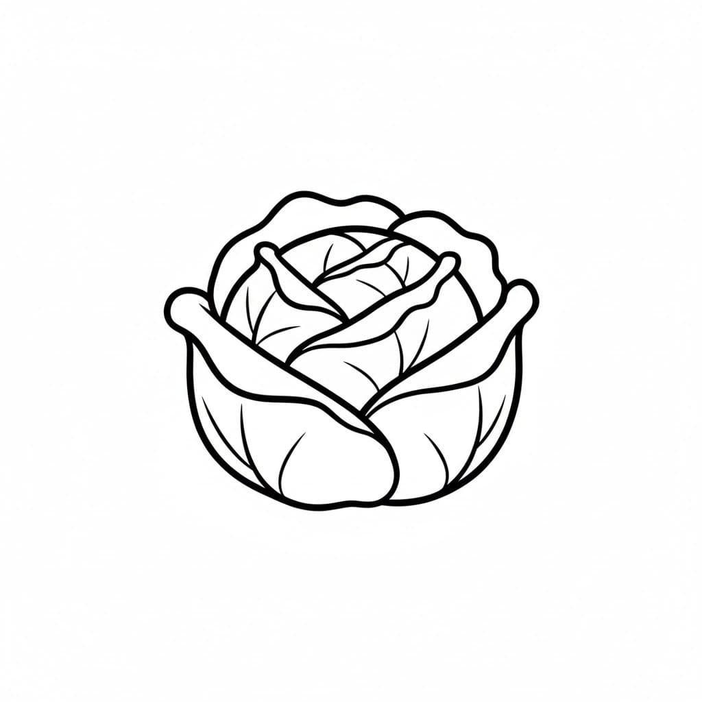 ζωγραφική Απλό Λάχανο