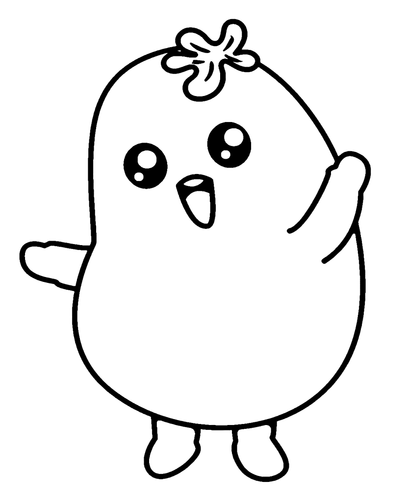 ζωγραφική Χαριτωμένο κινούμενο σχέδιο πατάτας