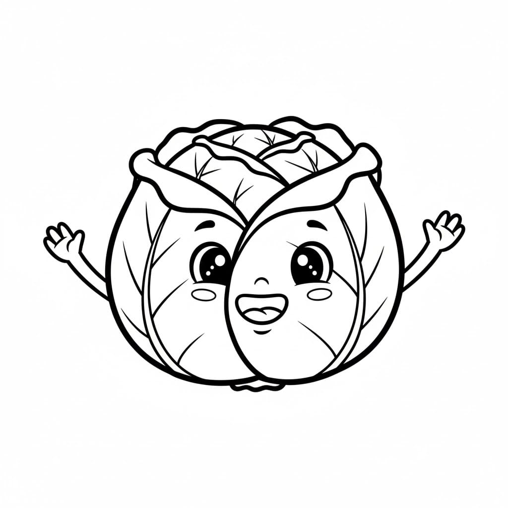 ζωγραφική Χαριτωμένο Λάχανο