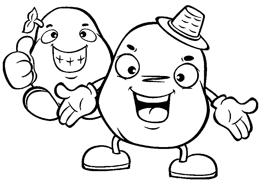 ζωγραφική Χαρούμενες Πατάτες