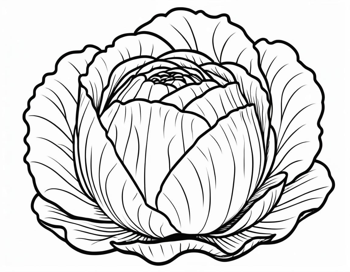 ζωγραφική Δωρεάν Εκτυπώσιμο Λάχανο