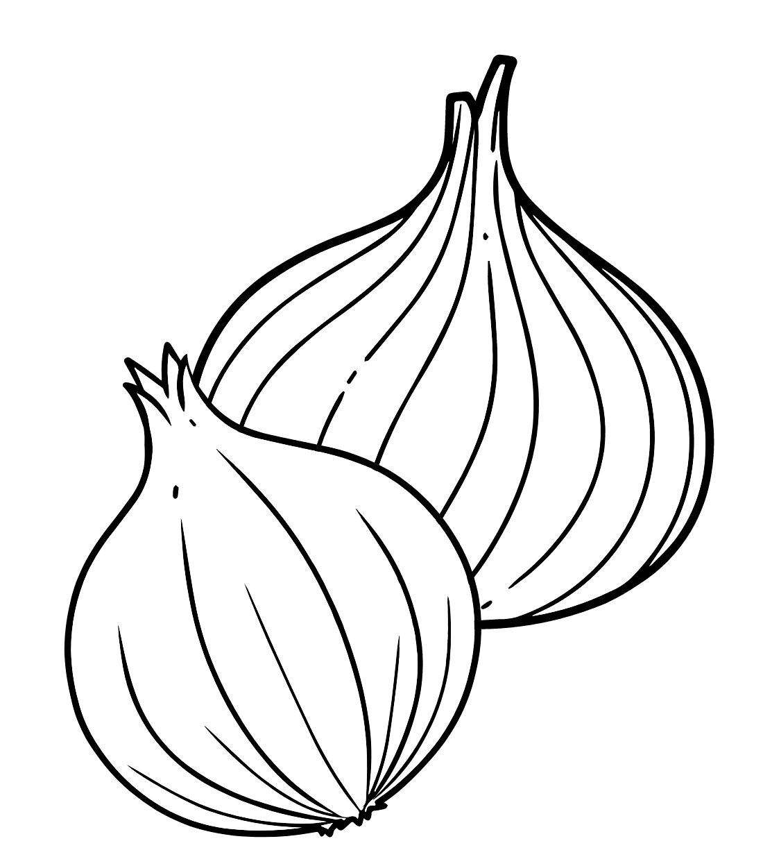 ζωγραφική Δύο κρεμμύδια