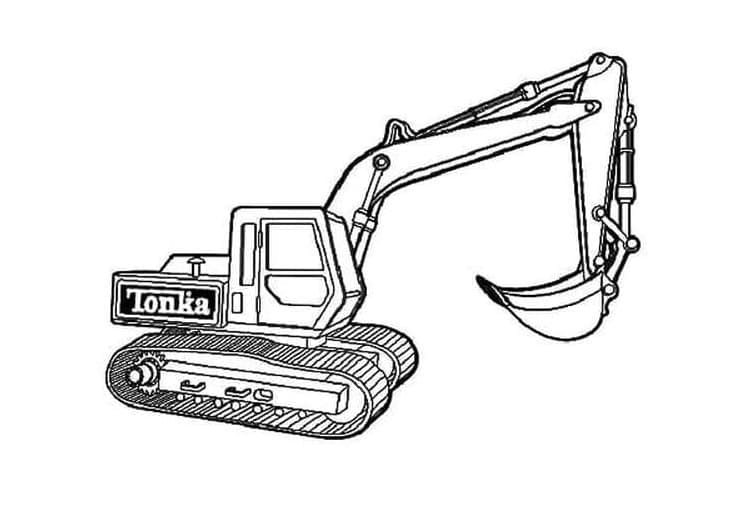 ζωγραφική Εκσκαφέας Tonka