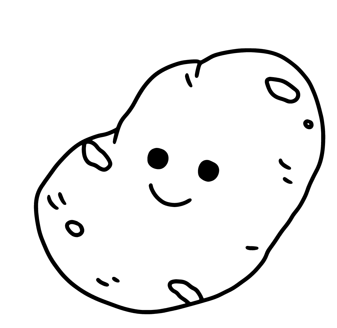 ζωγραφική Εκτυπώσιμη πατάτα