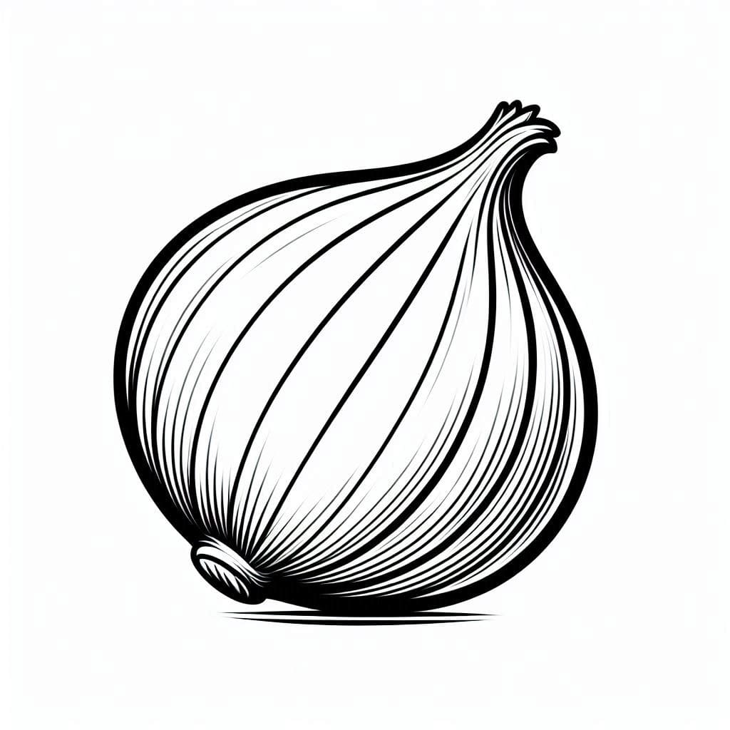 ζωγραφική Εκτυπώσιμο κρεμμύδι