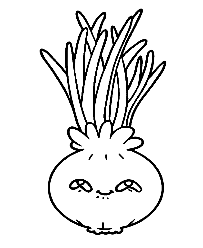 ζωγραφική Κινούμενα σχέδια κρεμμυδιού