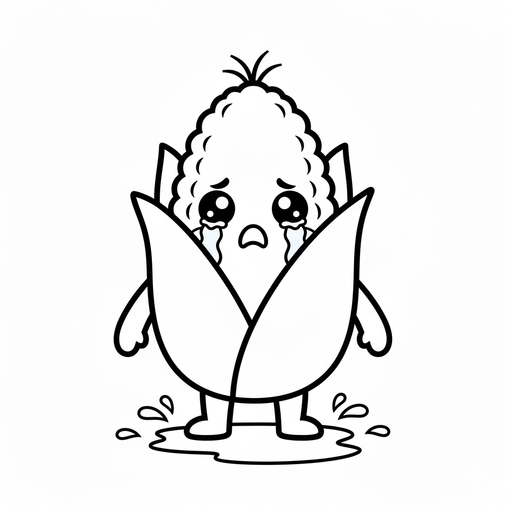 ζωγραφική Κλάμα καλαμποκιού