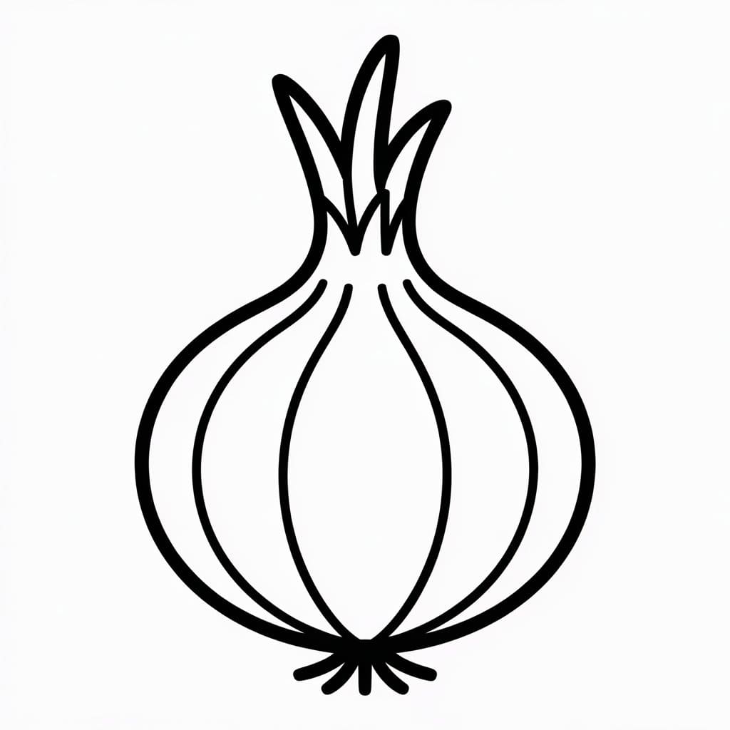 ζωγραφική Κρεμμύδι πολύ εύκολο