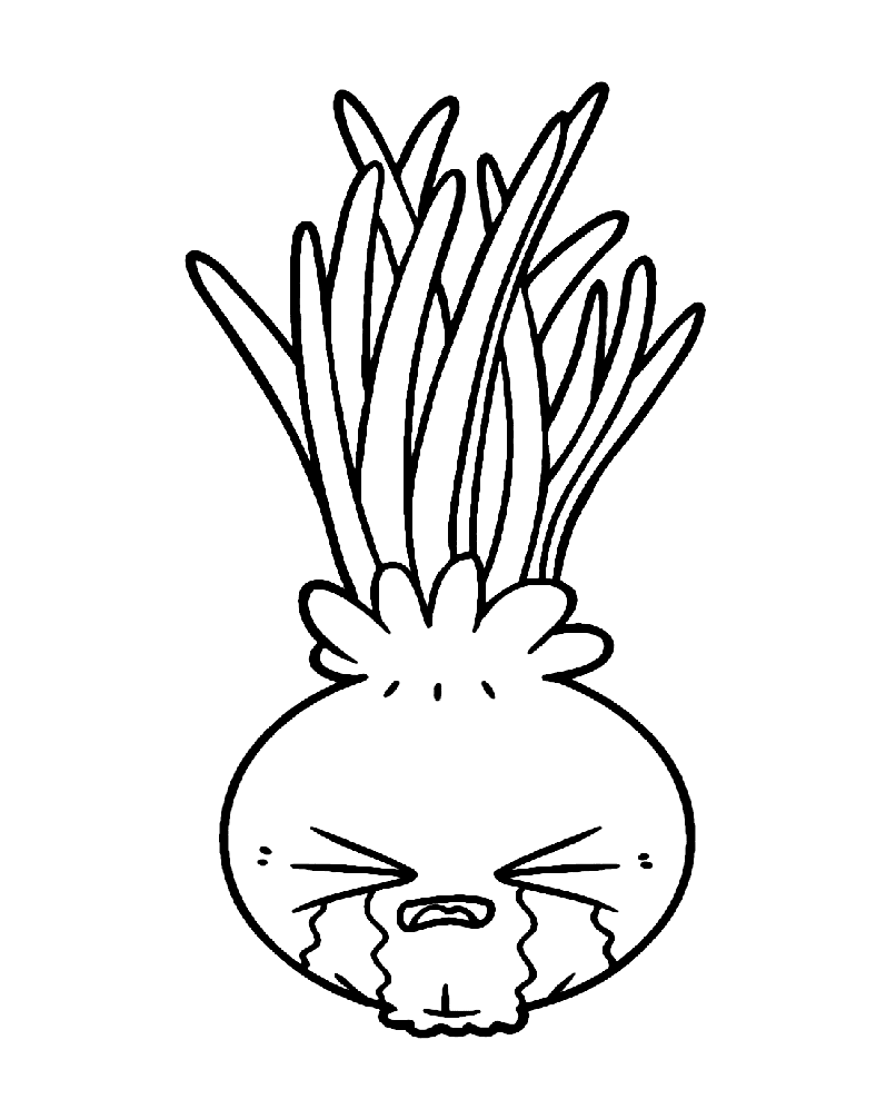 ζωγραφική Κρεμμύδι που κλαίει