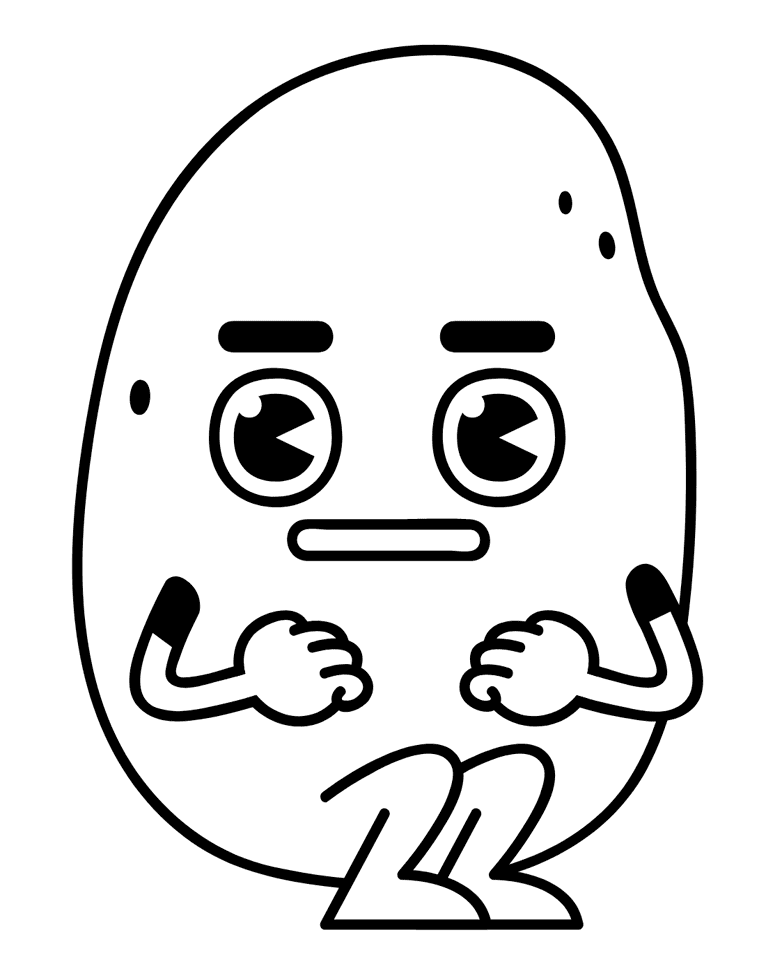 ζωγραφική Λυπημένη Πατάτα