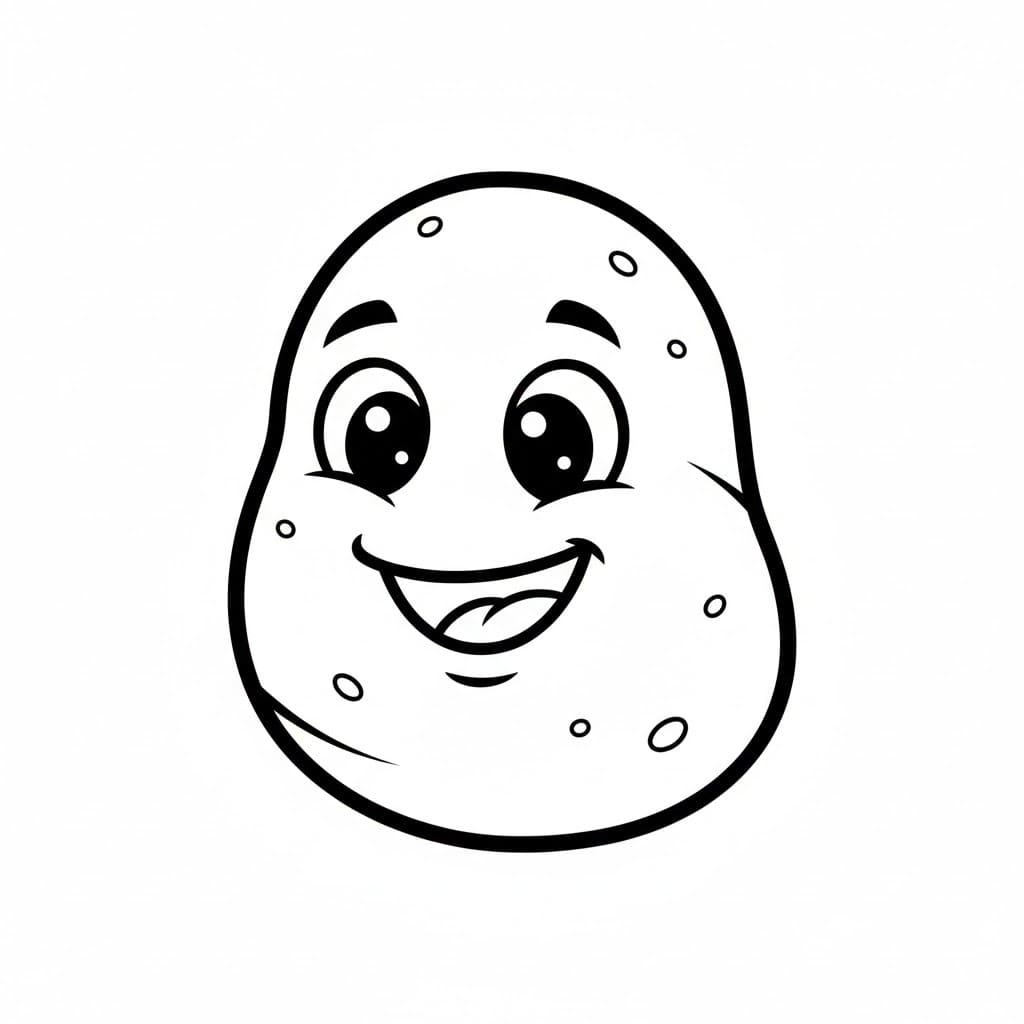 ζωγραφική Οι πατάτες είναι τόσο χαριτωμένες.