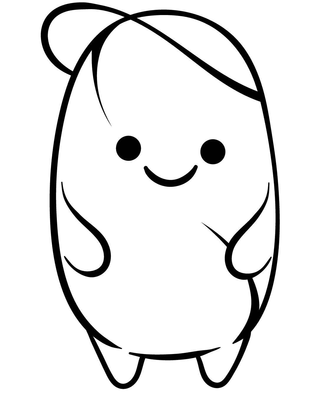 ζωγραφική Πατάτα σε καπέλο