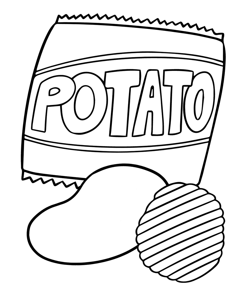 ζωγραφική Πατάτες τηγανητές και πατάτες