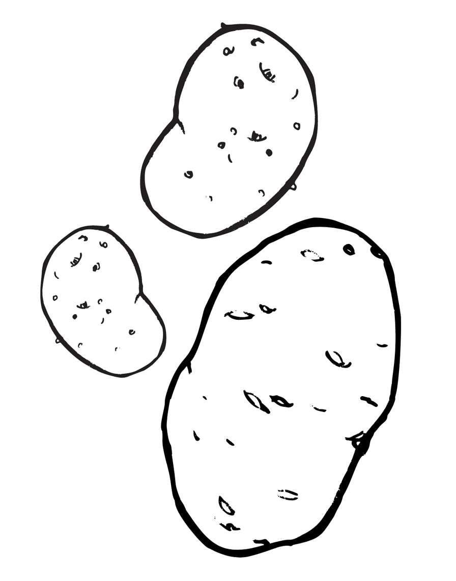 ζωγραφική πράσινες πατάτες