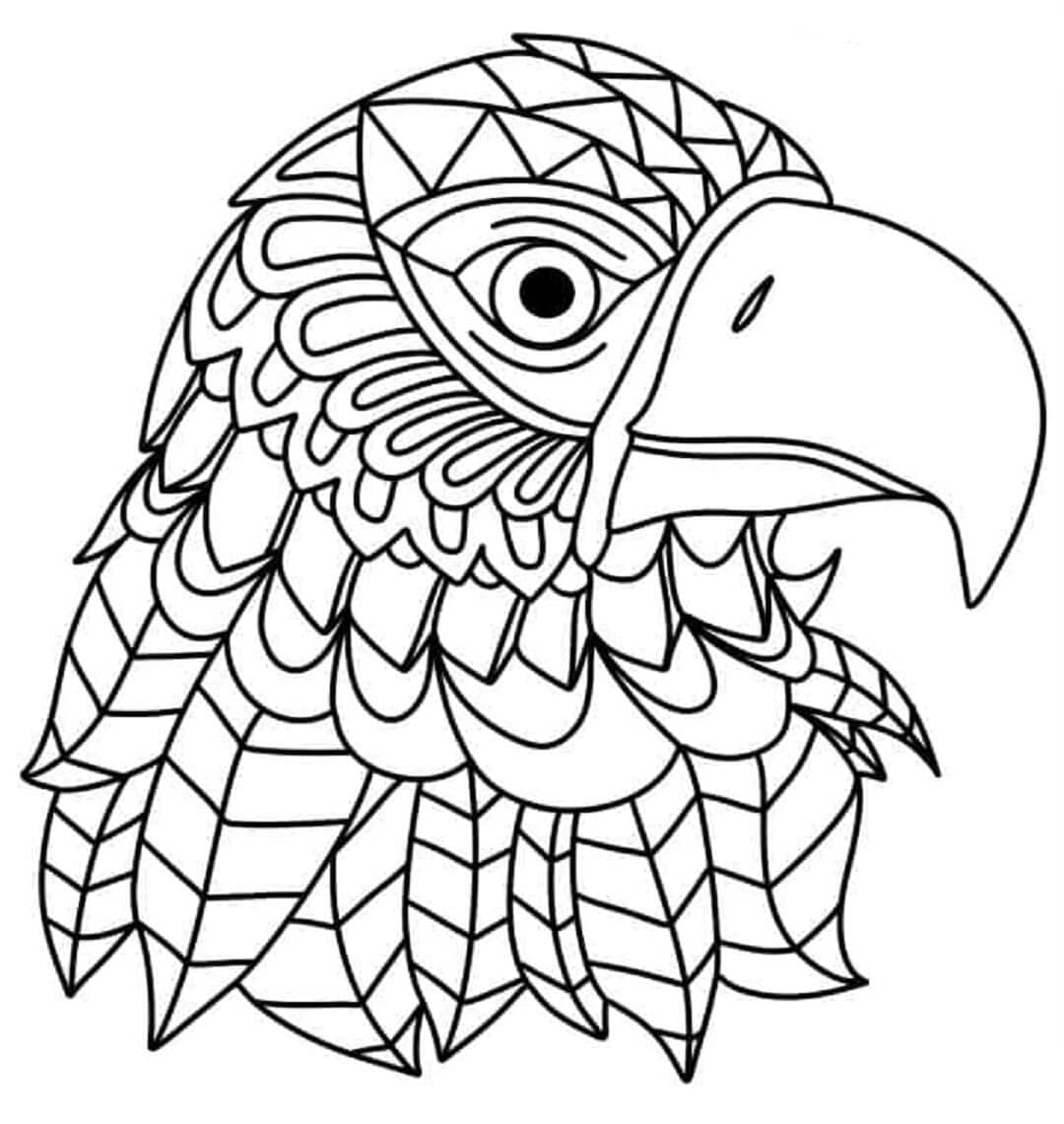 ζωγραφική Βασικό κεφάλι αετού ζωγραφική Βασικό κεφάλι αετού