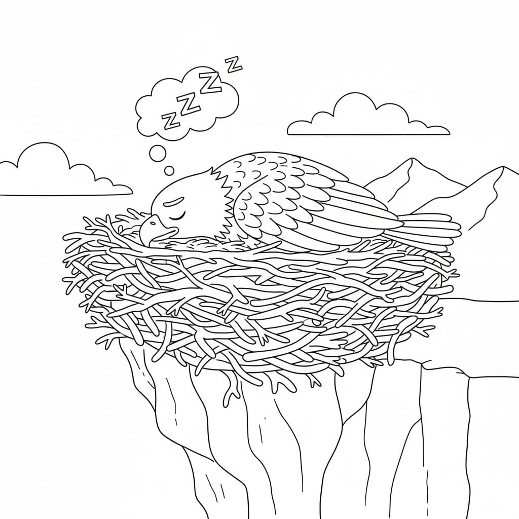 ζωγραφική Ύπνος αετού ζωγραφική Ύπνος αετού