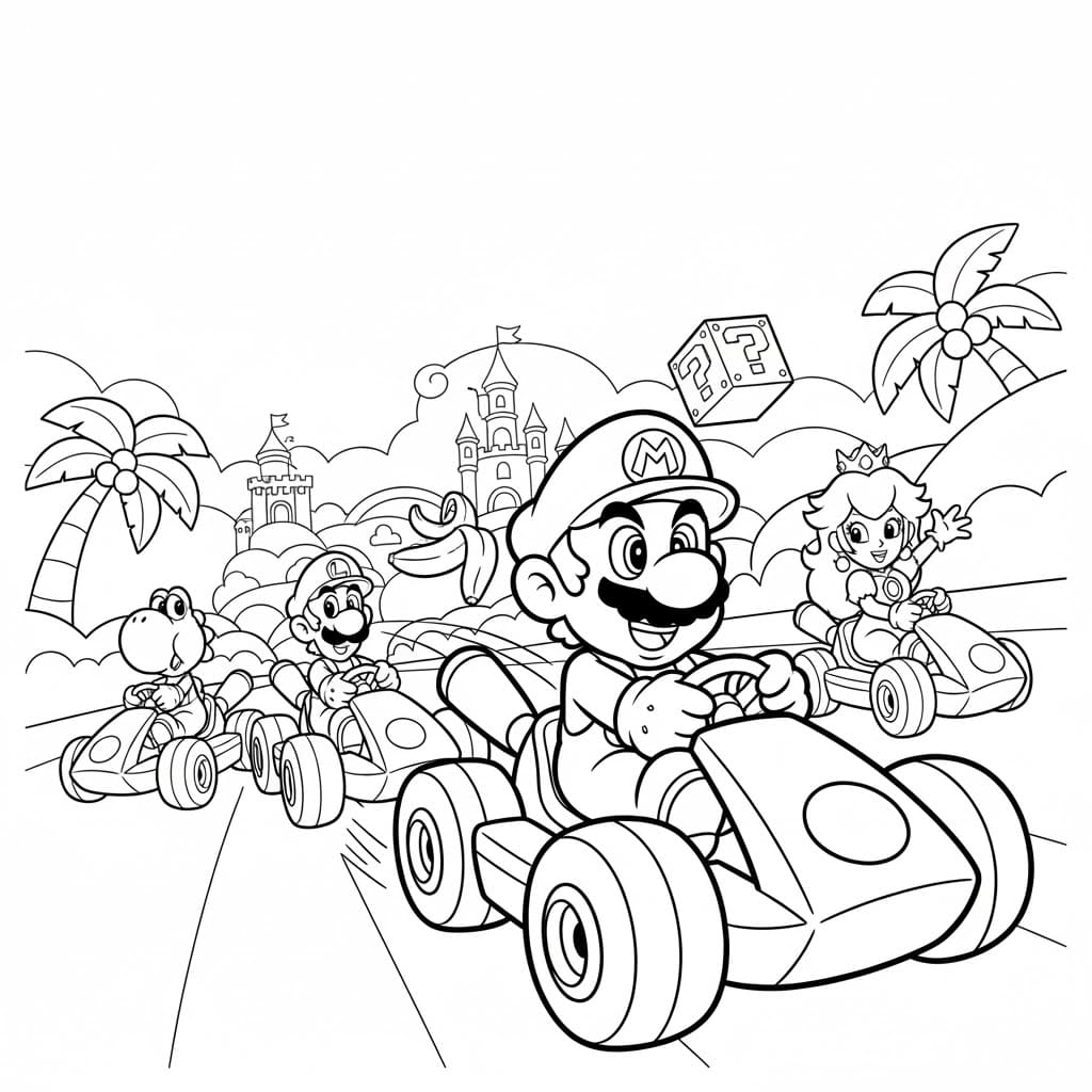 ζωγραφική Αγώνες Μάριο Καρτ