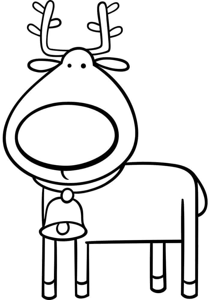 ζωγραφική Αστείος τάρανδος