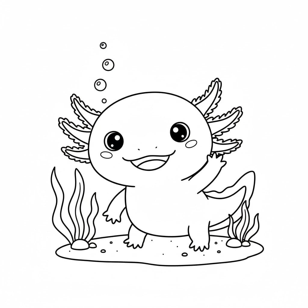 ζωγραφική Αξολότλ γεια