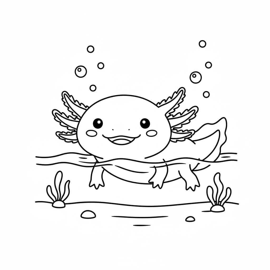 ζωγραφική Αξολότλ κανονικό