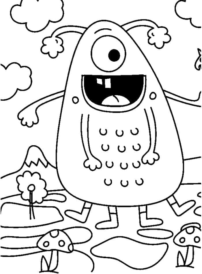 ζωγραφική Χαμογελαστά τέρατα