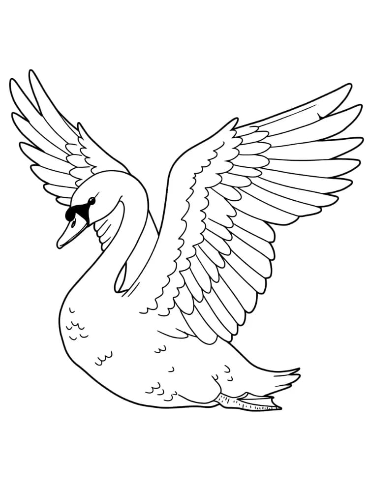 ζωγραφική Χαριτωμένος Κύκνος