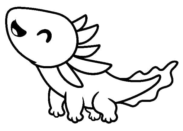 ζωγραφική Χαρούμενος Αξολότλ