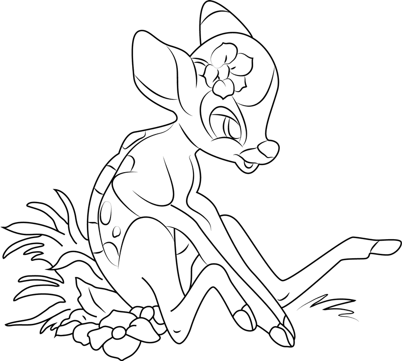 ζωγραφική Χαρούμενος Μπάμπι