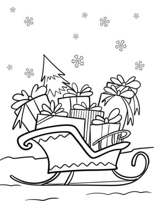 ζωγραφική Δωρεάν εικόνα έλκηθρου