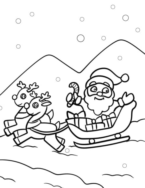 ζωγραφική Δωρεάν εικόνα για έλκηθρο