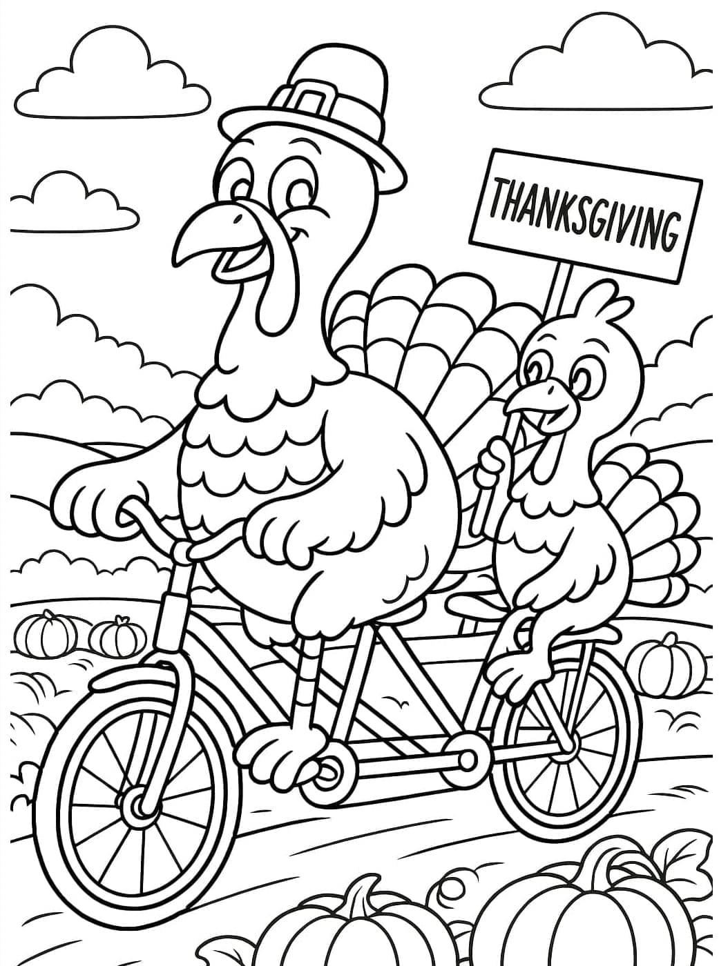 ζωγραφική Δύο γαλοπούλες