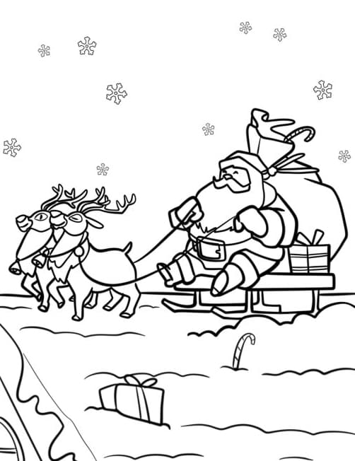 ζωγραφική Εικόνα έλκηθρου