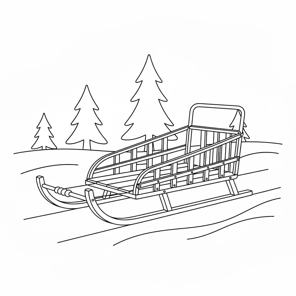 ζωγραφική Εκτύπωση έλκηθρου