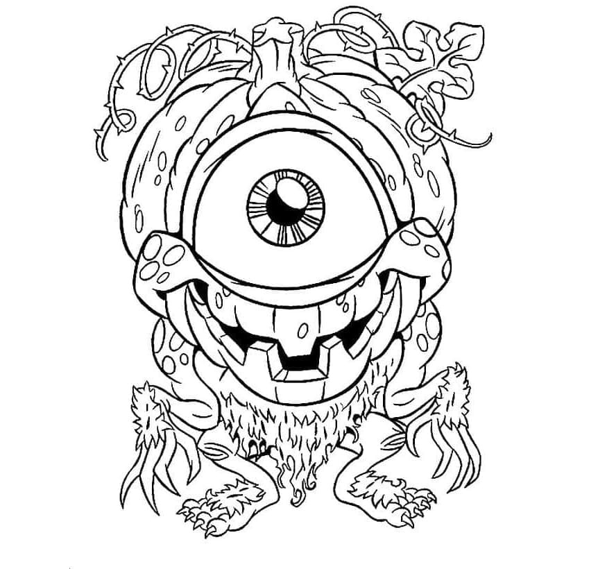 ζωγραφική Εκτυπώσιμα άσχημα τέρατα