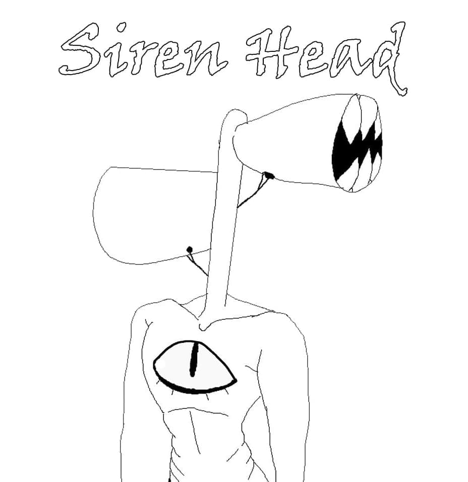 ζωγραφική Εκτυπώσιμα τέρατα με κεφαλή σειρήνας