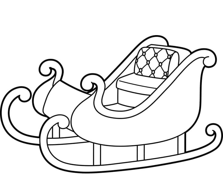 ζωγραφική Εκτυπώσιμο έλκηθρο