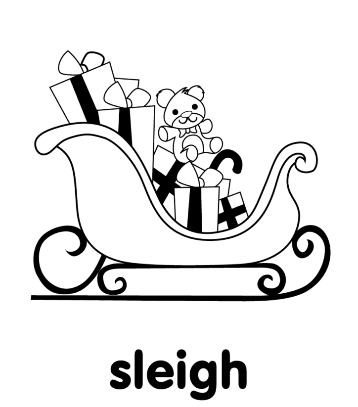 ζωγραφική Έλκηθρο με δώρο