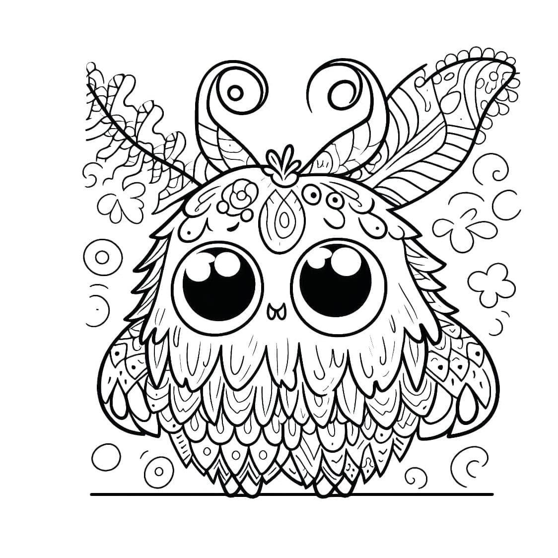 ζωγραφική Ένα πολύ χαριτωμένο τέρας