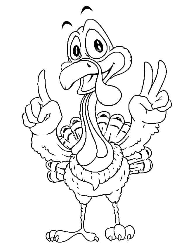 ζωγραφική Φιλική γαλοπούλα