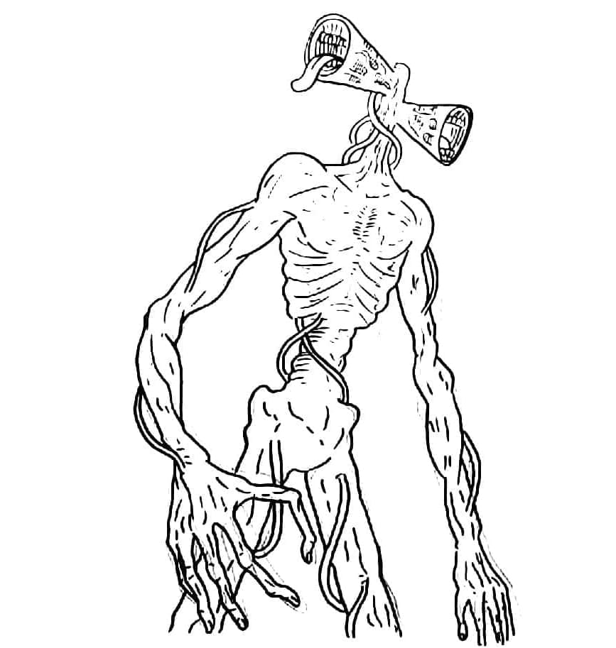 ζωγραφική Γιγάντια τέρατα με κεφάλι σειρήνας